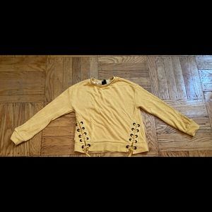 Mustard yellow sweatshirt